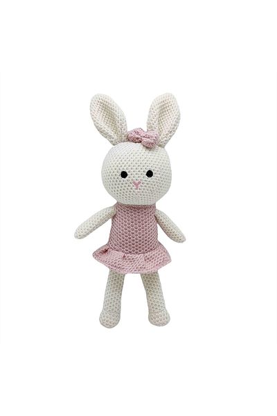 Choice 30cm Pink 1 Pcs New Handmade Rabbit Crochet Wool Doll Wool Animal Stuffed Plush Toy Baby Soothing Kn