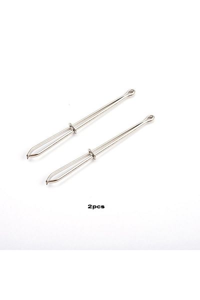 Choice 2pcs 2pcs Stainless Steel Garment Clips Sewing Diy Tools Elastic Band Tape Punch Cross Stitch Thread