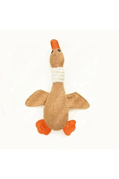 Choice Brow Wild Goose Cute Dog Plush Toys Pet Duck Squeak Toy For Puppy Sound Wild Goose Chew Toy For Smal