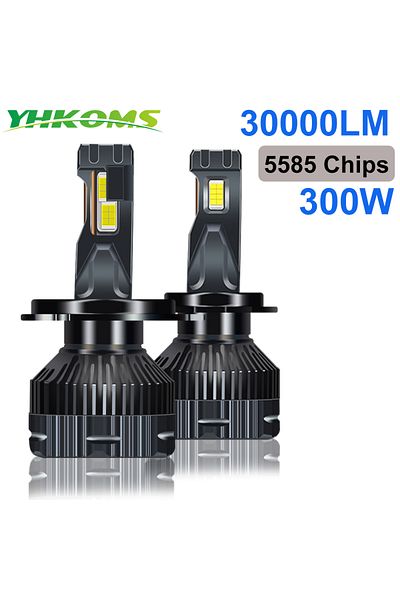 Choice YHKOMS H4 Canbus H7 LED H1 H8 H9 H11 9005 9006 HB3 HB4 9012 Car LED Headlight Bulb 300W 30000LM A...