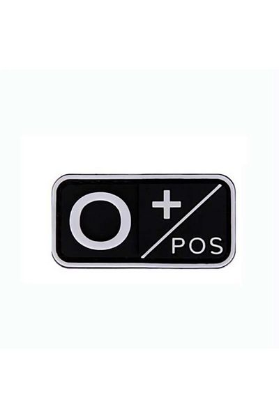 Choice White O Pos 5*2.5cm 3d Blood Group Badge Patch A B Ab O A- B- Ab- O- Pvc Rubber Emblems,military