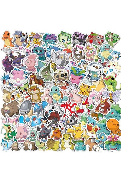 Choice 100pcs 100pcs Cute Anime Pokemon Stickers For Kids Toys Waterproof Graffiti Decals Laptop Motorcycle
