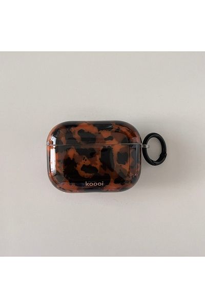 Choice For AirPods 1 or 2 BROWN Stylish Dark Color Tortoiseshell Amber Glossy Cover Case For AirPods 1 2 3