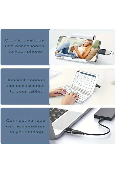 Choice محول USB C إلى USB، محول USB C ذكر إلى USB 3.0 أنثى، محول OTG متوافق مع MacBook...