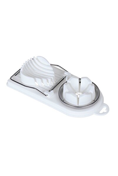 Choice White Multi Functional Egg Cutting Artifact Kitchen Household Stainles...
