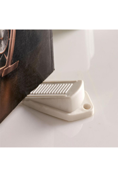 Choice حامل إيقاف الباب على شكل فأر مريح، قطعتين باللون الأبيض، حامل إيقاف ال...