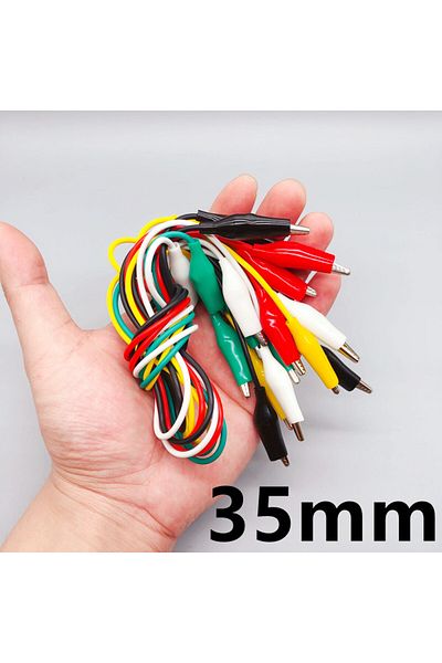 Choice 3.5cm 10 Article 10pcs Color Alligator Clip Electric Diy Small Battery Power Cord Sheath Electric Cl