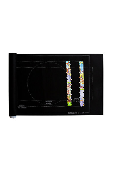 Choice بطانية سوداء فقط، وسادة ألغاز، بكرة قطع أحجية، حصيرة من اللباد، بطانية...