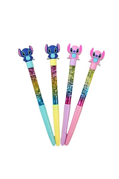 Choice Random One Disney Stitch Neutral Pen Kawaii Anime Student School Supplies Stationery Examination Pre