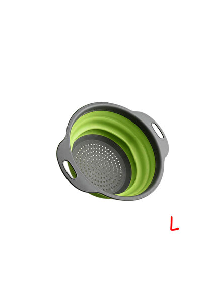 Choice مصفاة دائرية قابلة للطي من Green-L LMETJMA خالية من مادة BPA، سلة غسيل...