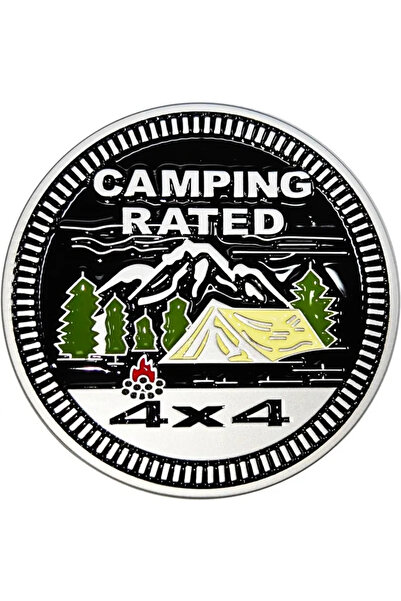 Choice Camping Camping Rated Metal Automotive Badge, Nice Car Decals 4 X 4,3D Round Automotive Badges Car E