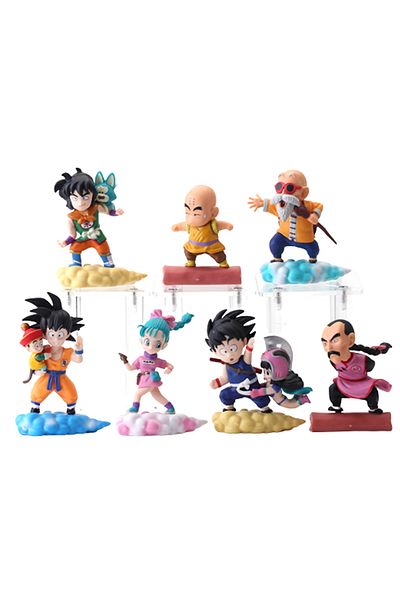 Choice Pack By Bag Dragon Ball 7pcs/set Characters On Somersault Clouds Pvc Action Figure Model Collection