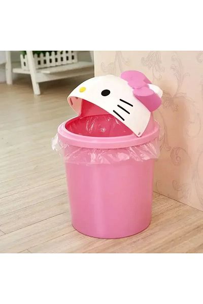 Choice 8 Liters A New Sanrio Hello Kitty Dustbin Trash Can Rubbish Bin Garbage Binsanrio Kawaii Trash Can L