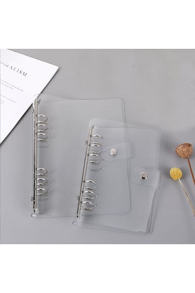 Choice A5 Transparent Color Plastic Clip File Foldera4/a5/a6/notebook Loose Leaf Ring Binder Planner Agenda