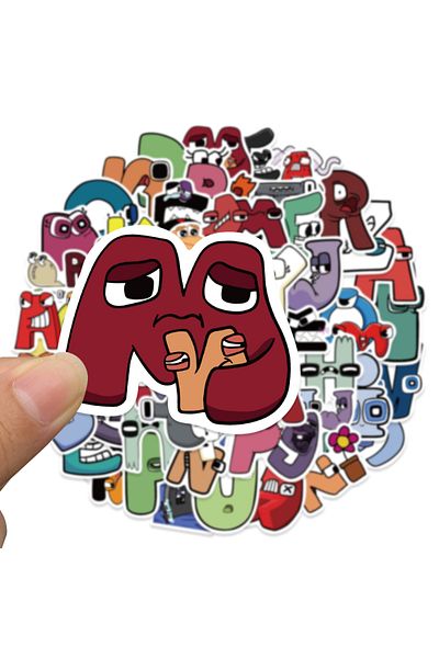 Choice 52pcs-random 52pcs Cartoon Game Alphabet Lore Stickers For Laptop Skateboard Motor Bike Car Fridge G
