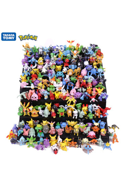 Choice 144PCS Not Repeating 24-144Pcs Different Style Pokemon Anime Figure Pikachu Action Model 2-3CM Not R