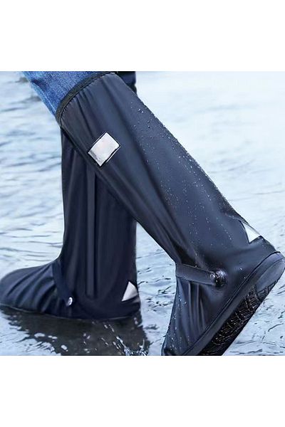 Choice 1 Pair Black-xl32cm Waterproof Rain High Tube Thick Boot Shoe Cover Boot Galoshes Shoes Covers Overs