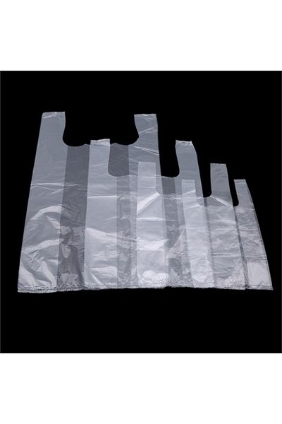Choice 100Pcs Portable Plastic Bags Supermarket Transparent Bags With Handle Shopping Bag Food Packaging...