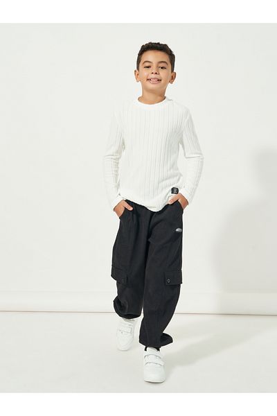 Styli Patch Work Detail Cargo Corduroy Pant