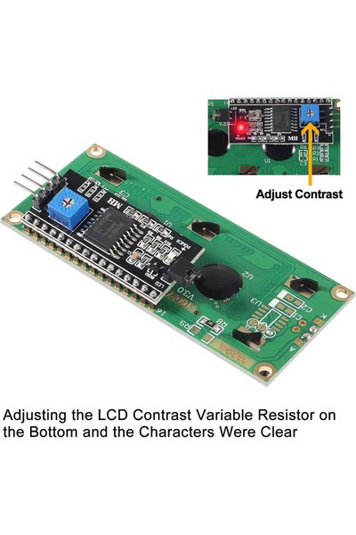 choice2 Green LCD1602 1602 LCD Module Blue/Green Screen 16x2 Character LCD Display with IIC I2C Serial Inter