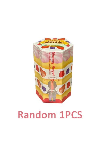 Choice A-1pcs-random Sonny Angel Party Birthday Cake Series Recorative Mini Figures Doll Toys Gift Office D