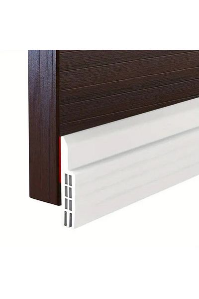 Choice 50mm 6mm 1m White 1pc Door Draft Stopper Door Sweep For Exterior & Interior Doors, Door Bottom Seal
