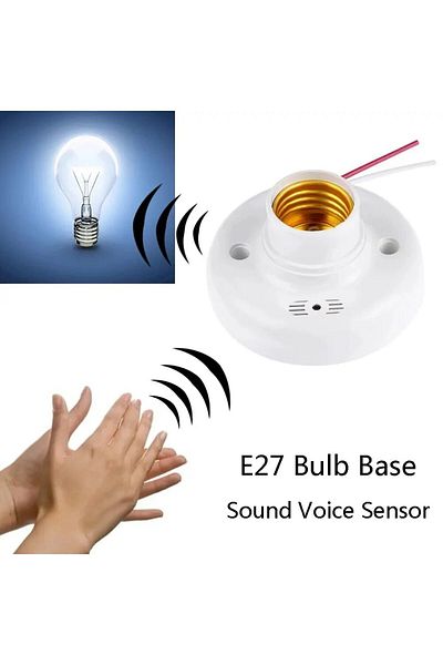 Choice E27 E27 Screw Lamp Base Sound Voice Control Delay Switch Light Socket Adapter Ac180-240v Lighting Ac