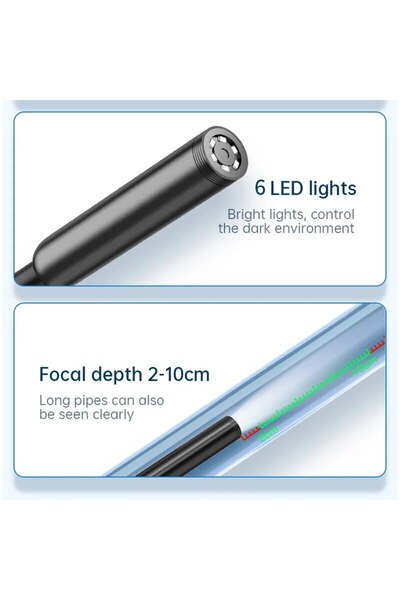 Choice 1m USB Endoscope for OTG Android Phone 5.5mm Borescope Inspection Snake Camera IP67 Waterproof with