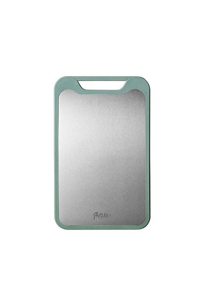 Choice L Green 1pc Cutting Board Two Sides Of Stainless Steel and Plastic Dual-purpose Multifunctional Cut