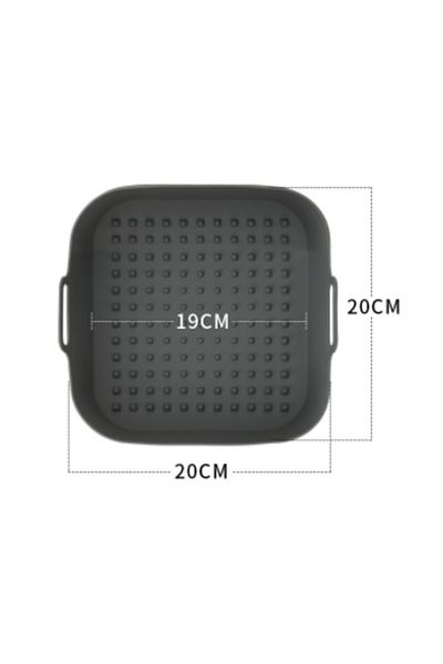 Choice Grey Air Fryer Silicone Pot Thick Reusable Silicone Square Air Fryer Liners Replacement Of Parchment