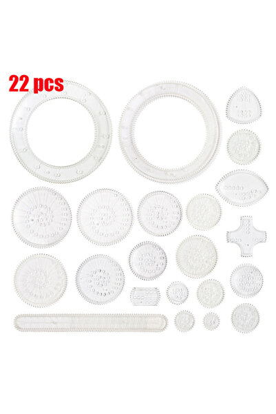 Choice 22pcs 22pcs Spirograph Spiral Art Drawing Kit The Classic Way to Make ...