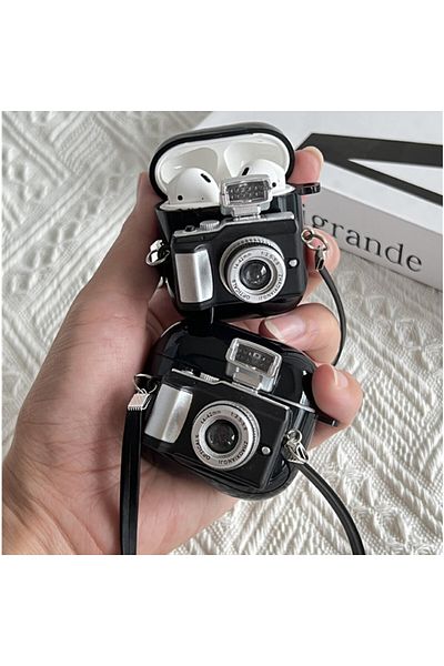 Choice For Airpods Pro Camera Earphone Case With Strap For Apple Airpods 3 2 1 Pro Pro2 Soft Silicone Headp