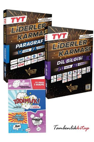 Bilimyolu Yayıncılık Liderler Karması TYT Paragraf, Dil Bilgisi Branş Deneme Seti +3 Türkçe Deneme