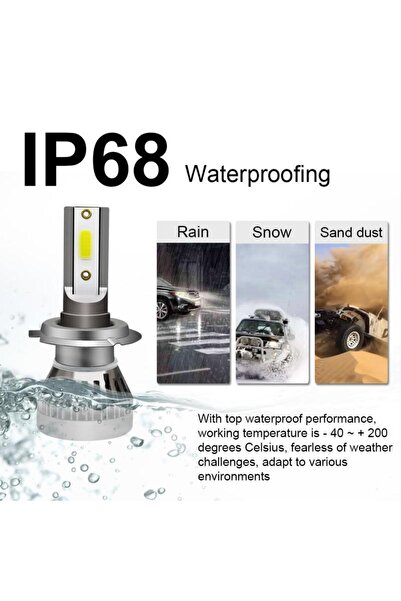 Choice H1 6000k 2pcs/pair Mini Lights Auto H7 Led H4 Bulb H3 H8 H9 H11 9005 9006 9012 6000lm Car Headlight