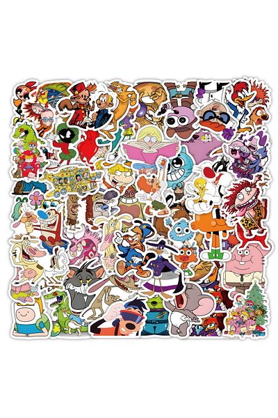 Choice 50pcs 50pcs Cartoon 90s Anime Ledger Stickers Diy Luggage Phone Case Laptop Waterproof Stickers Whol