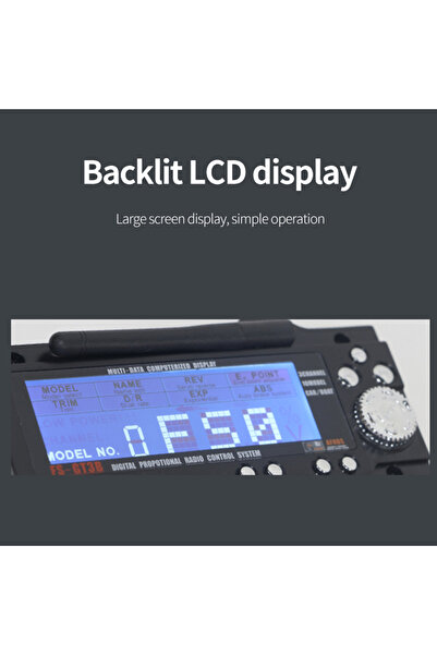 Choice FS-GT3B Flysky FS-GT3B Receiver 2.4G 3CH Radio Model Remote Control LCD Transmitter & Receiver for R