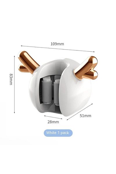 Choice White Mop Clip Wall-mounted Hole-free With Hooks Light Luxury Deer Household Multifunctional Mop Org