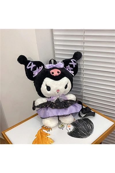 Choice Kawaii Sanrio Bag Kuromi Plush Backpack Lolita Style Plushies Stuffed Animal Doll Toys My Melody ...