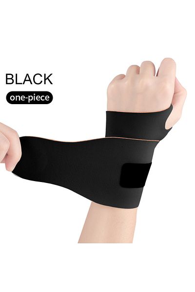 Choice Black Ultra-thin Wrist Guard Against Light And Light Not Stuffy And Breathable Fixed Pressure Velcro