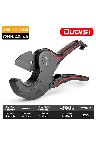 Choice 0-75mm Pipe Cutter 42mm-75mm Aluminum Alloy Body Ratchet Scissors Tube Cutter Pvc/pu/pp/pe Hose Cutt