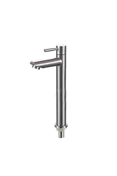 Choice Stainless Steel SilverA Baokemo Stainless Steel Quick Open Heighten Single Cold Kitchen Sink Faucet