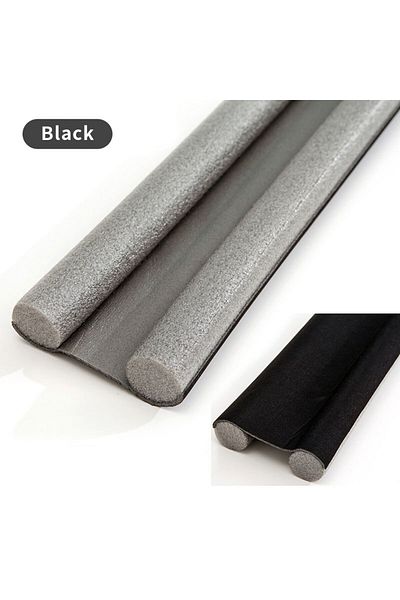 Choice Black Cutable Door Bottom Weather Strip Flexible Noise Blocker Double Foam Stopper Sound Proof Dust