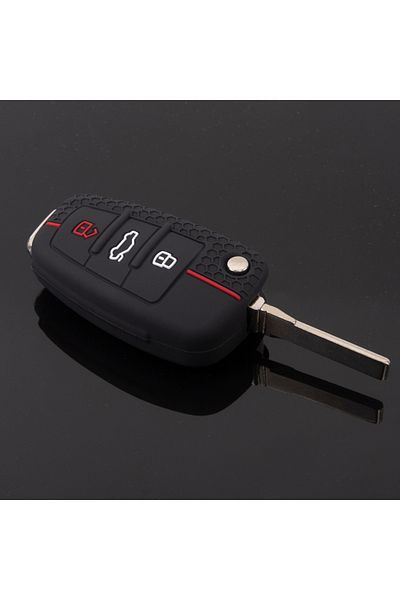 Choice Black 1 Pcs Silicone Car Key Fob Cover For Audi A1 A3 A6 C5 C6 Q3 Q2 Q7 Tt Tts R8 S3 S6 Rs3 Rs6 A4