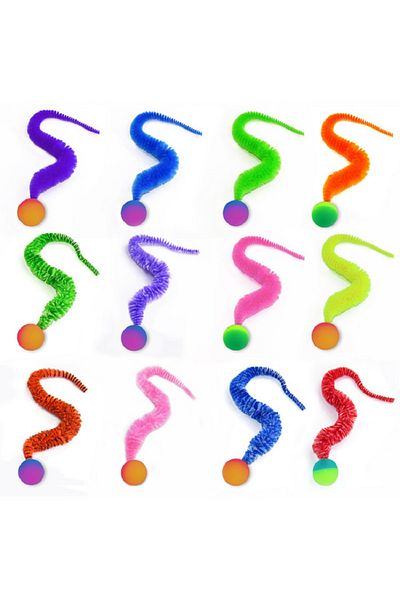Choice Cat Interactive Toys Tickle Cat Colorful Bouncing Ball Pet Supplies Puzzle Teasing Indoor Cat Wor...