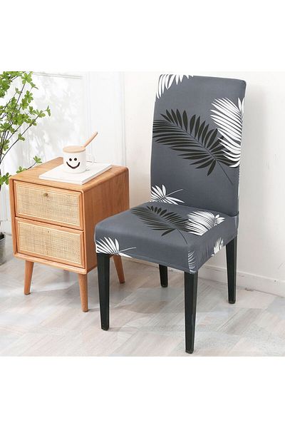 Choice Light Gray Gy 1pcs High Elasticity Chair Cover, One Size, Polyester/spandex Material, Used For Home,