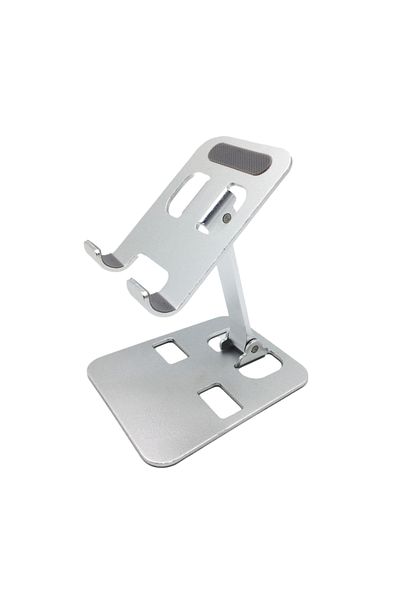 Choice T10 Sliver Aluminum Alloy Desktop Mobile Phone Stand Foldable Ipad Tablet Support Cell Phone Desk Br
