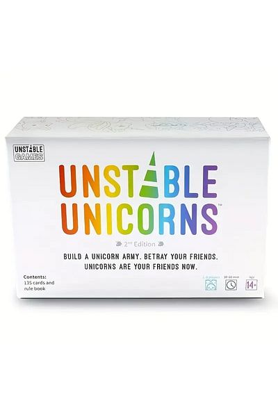 Choice White Unicorns Board Card Game