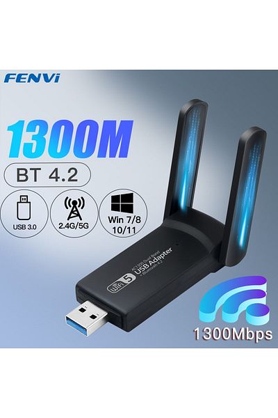 fenvi Usb 3.0 Wifi Adapter 1300mbps For Bluetooth 4.2 Dual Band 2.4g/5ghz Usb Network Card Wirele...