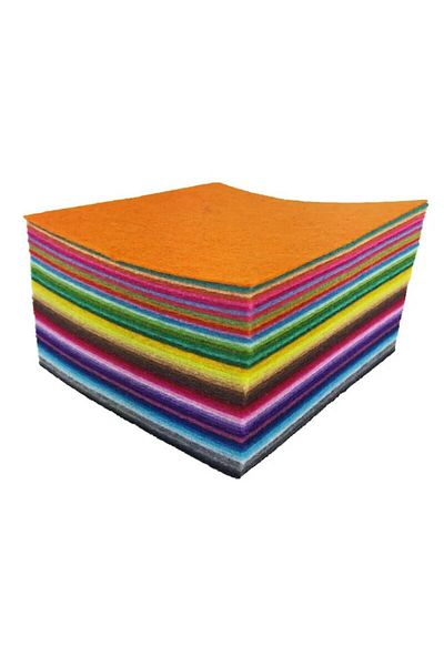 Choice 10cm X 10cm 40pcs 40pcs Non Woven Felt Fabric Sheet Assorted Color Squares Nonwoven For Kids Diy Sew