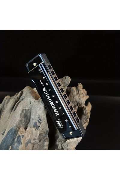 Choice Y01234-black Harmonica Key Of C 10 Hole Chromatic Harmonica C With Case For Beginner Gift With Case
